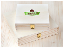 Confiserie Schröder - Holzschachteln geschlossen